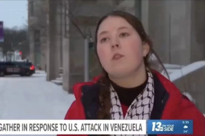 Venezuela konusunda Trump'ı eleştiren aktivist röportaj sırasında tutuklandı!