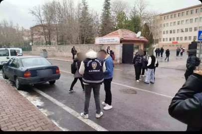 Kayseri'de okul çevresinde 642 şahıs sorgulandı