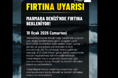 Bursa Büyükşehir'den fırtına uyarısı!