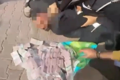Poşetteki 2 milyon lira ile 30 metre gidebildiler, polisin operasyonuyla yakalandılar