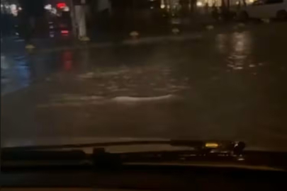 Bursa'da sağanak yağış...