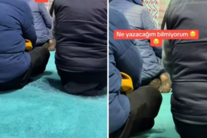 Camide kayda aldı, söz bulamadı! Paylaşımı gündem oldu