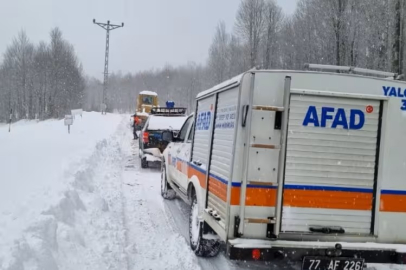 Karda mahsur kalan 6 kişi operasyonla kurtarıldı!