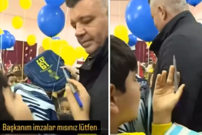 Sadettin Saran'dan imza isteyen çocuğu şoke eden hareket