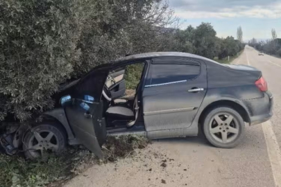Bursa'da otomobil kontrolden çıktı! Çarparak durabildi