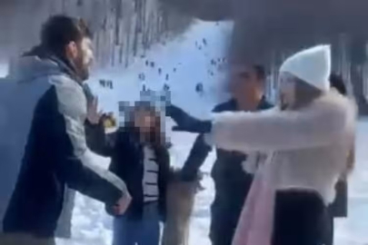 Baba çocuklarının gözlerinin önünde darp edildi!