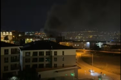 Bursa'da gece saatlerinde fabrika yangını!