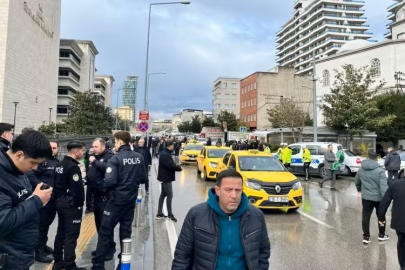 Bursa'da büyük gerginlik! Onlarca taksi Martı TAG eylemine daldı