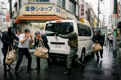 Japonya'da sokak ortasında dev soygun!