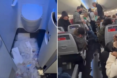 Gökyüzünde skandal: American Airlines uçağını tuvalet suyu bastı