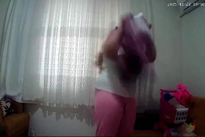 Antalya'da 1 yaşındaki bebeğe şiddeti gizli kamera ortaya çıkardı