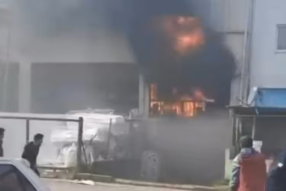 Bursa'da yangın! Çalışanlar hızlıca tahliye edildi