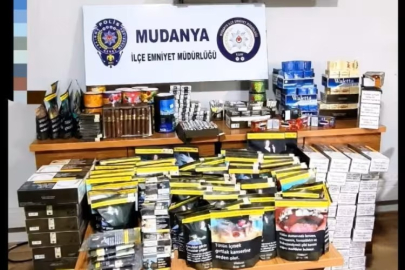 Mudanya'da kaçak tütün operasyonu!