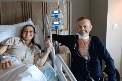 Bursa'da karaciğerini bağışladığı babasına nefes oldu!