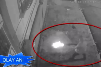 Garaja pompalı tüfekle ateş eden 2 şahıs tutuklandı: O anlar kamerada