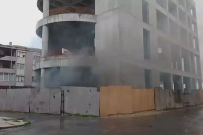 Silivri'de kültür merkezi inşaatında çıkan yangın söndürüldü