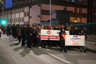 Kayseri'de deprem tatbikatı düzenlendi