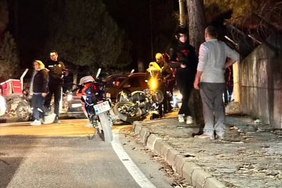 Samsun'da otomobille çarpışan motosikletteki 2 polis memuru yaralandı