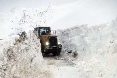 Çığ tehlikesi nedeniyle karla mücadele çalışmaları durduruldu