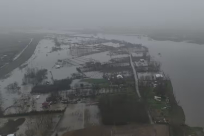 Taşkın riski bulunan Meriç Nehri'nde debi düşüyor