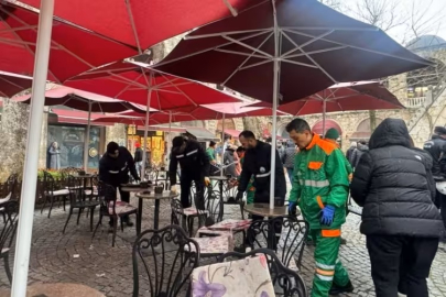 Bursa'nın tarihi hanında sıcak saatler! Tartışma yaşandı...