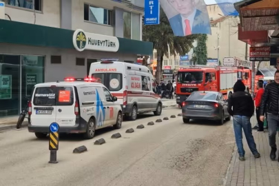 Bursa'da bir bankada korku dolu anlar!