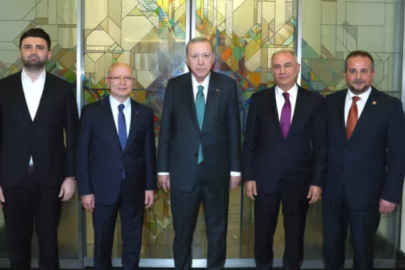 Bursaspor Başkanı Enes Çelik ve Cumhurbaşkanı Erdoğan aynı karede...