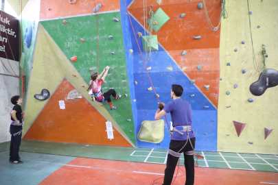 Spor Festivalinde Spor Tırmanış Branşı Büyük Heyecana Sahne Oldu