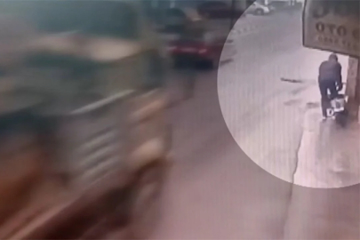 Manisa'da kamyona yüklü iş makinesi lise öğrencisine çarptı