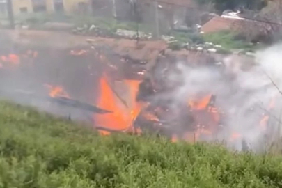 Bursa'da korku dolu anlar! Alevler tüm evi sardı...
