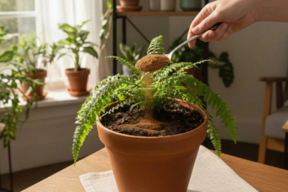 Toprağa bir kaşık dökün ve izleyin: Sinekler saksılara yaklaşamıyor