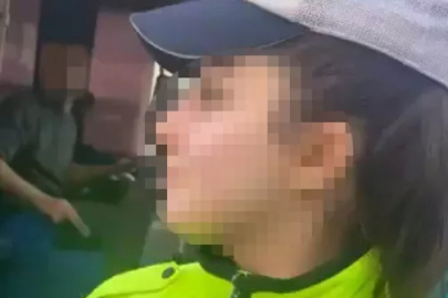 Polisi kayda alıp hakaret etmişti! Gözaltına alındı...