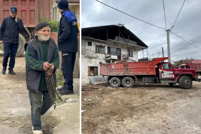 20 kamyon dolusu çöpü 25 yılda evinde biriktirmiş