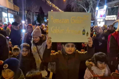 Tekirdağ'da 'Hoşgeldin Ramazan' yürüyüşü