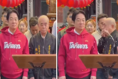 Yıllarca konuşulacak görüntüler! Tayvan Cumhurbaşkanı'nın üzerine istifra etti