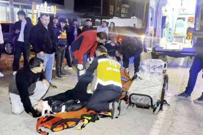 Aksaray'da otomobil ile motosiklet çarpıştı, sürücü ağır yaralı