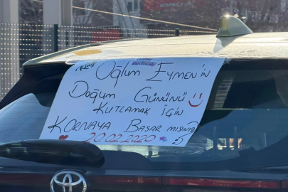 Bursa trafiğinde ilginç doğum günü sürprizi!