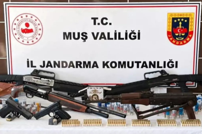 Malazgirt'te ruhsatsız silah operasyonu: 6 kişi tutuklandı