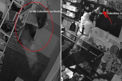 Duvarı kırıp bir sürü elektronik eşya varken tek bir şey çaldılar! Değeri 8 milyon TL