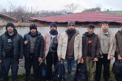 Edirne'de 9 kaçak göçmen yakalandı