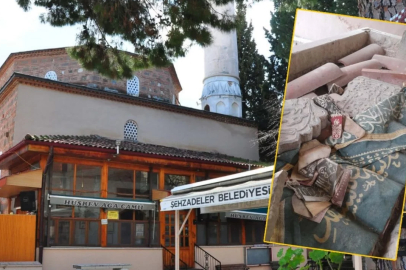 472 yıllık camide skandal görüntüler: Mezarlar parçalandı