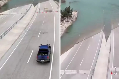 Türkiye'nin en işlek yollarından! Bir yerden sonra deniz başlıyor