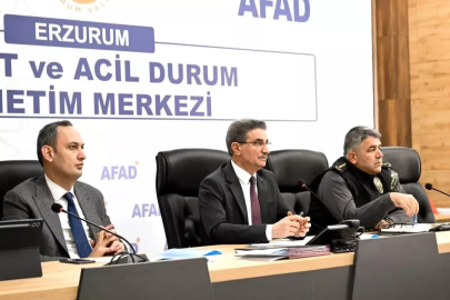 Vali Aydın Baruş başkanlığında, afet ve acil durum toplantısı yapıldı