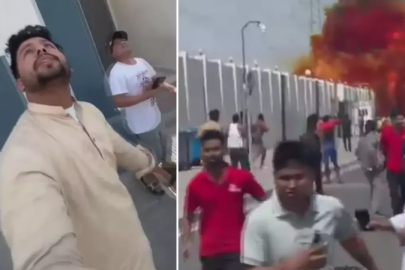 6 ülke hedef oldu! İşte İran füzesinin Katar'a düştüğü an...