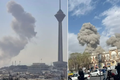 Tahran'da peş peşe patlamalar! İşte ilk görüntüler