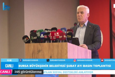 Başkan Bozbey Bursa Büyükşehir'in Şubat Ayı gündemini anlatıyor. Canlı yayın!