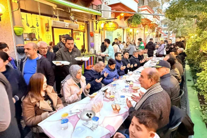 Datça'da 86. Sokak esnafından 400 kişilik iftar