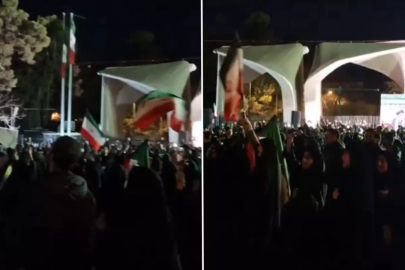 Tahran'da gerilim zirvede, sokaklar tekbir sesleri ile inledi