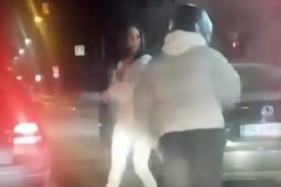 Bursa'da motosiklet sürücüsüne tekme tokat saldırısı