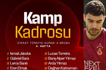 Galatasaray'da Alanyaspor maçının kamp kadrosu açıklandı